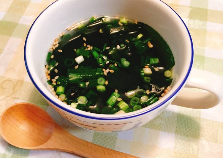 Simple Way to Prepare Speedy Instant Seaweed Soup