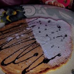 A picture of Stuffed Chocolate Pancakes🥞.