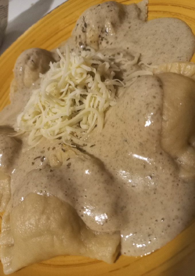 Una foto de Sorrentinos masa casera🍝