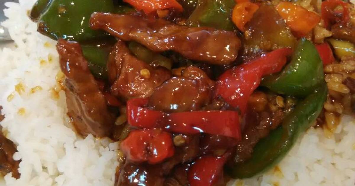 Resep Sapi cah paprika hijau(pedas) oleh maria crishtabella - Cookpad