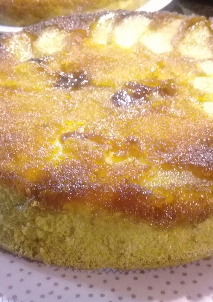 Una foto de Torta de manzana invertida