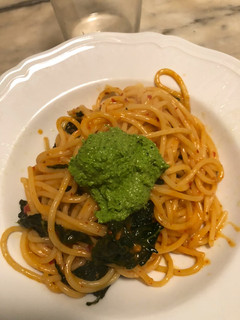 Foto di Spaghetti in padella 7 cavolo nero Nduja e pesto di cavolo nero