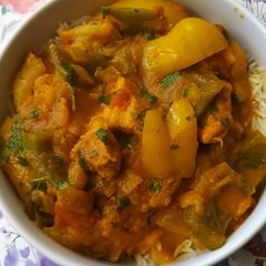 A picture of Chicken Jalfrezi.