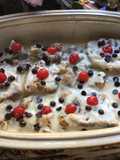 Bizcocho con crema pastelera