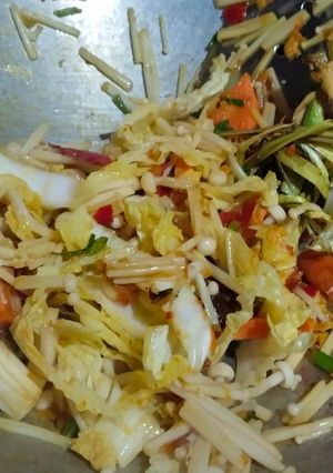 Foto resep Oseng sayur jamur enoki