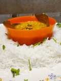 Chholar Dal with Boiled Rice