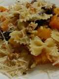 Farfalle zucca radicchio e noci