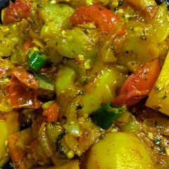 A picture of Baingan bhaja.