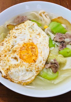 麻油絲瓜麵線 的食譜成品照片