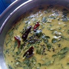 Drumstick leaves curry/moringa leaves curry A picture of Drumstick leaves curry/moringa leaves curry.