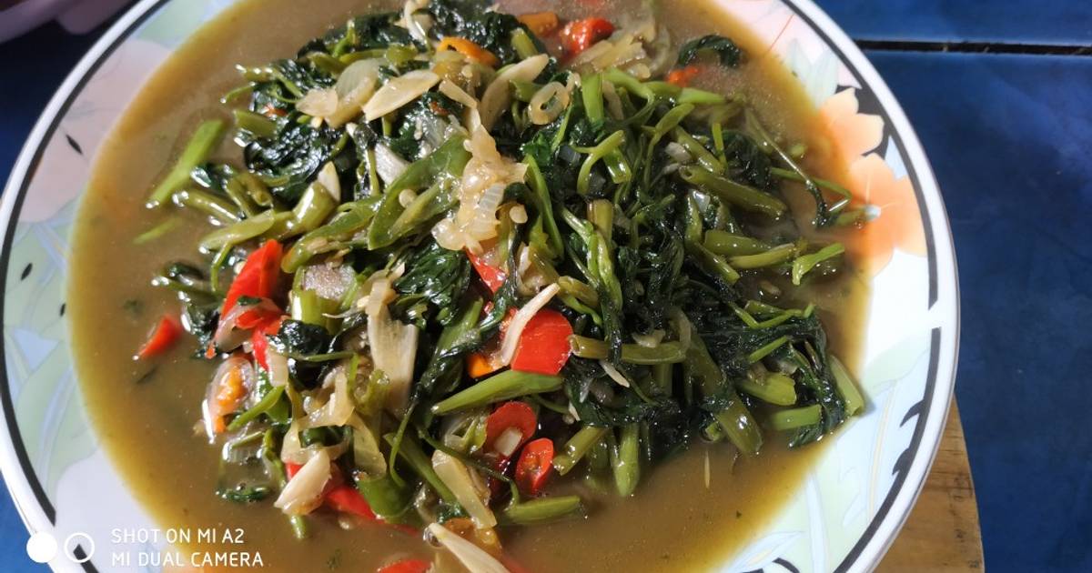 2 193 resep tumis kangkung terasi pedas enak dan sederhana 