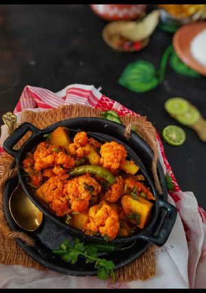 আলু ফুলকপির কষা (aloo phulkopir kosha recipe in Bengali) রেসিপির প্রধান ছবি