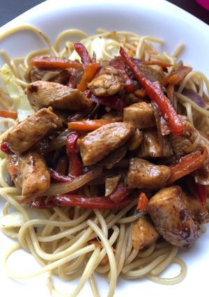 Csípős kínai csirke recept fotója