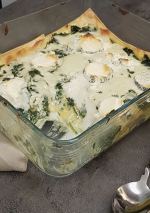 Une photo de °Lasagnes aux épinards et au chèvre frais°