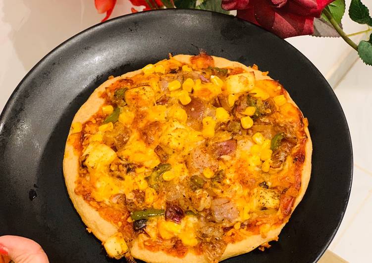 Simple Way to Make Homemade Wheat base pizza