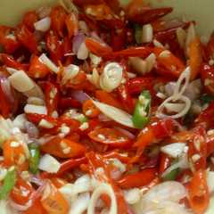 A picture of Sambal Matah Bali.