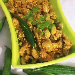 A picture of Lilva beans Sabji.
