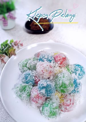 Foto resep Klepon Ketan Pelangi Tanpa Kapur Sirih