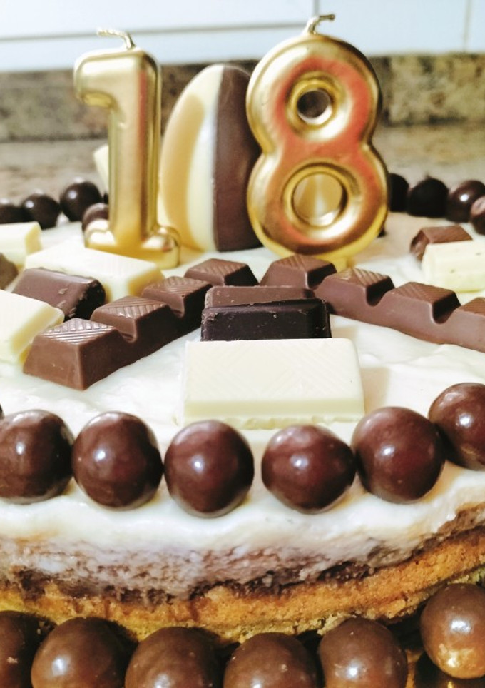 Una foto de Tarta de 3 chocolates