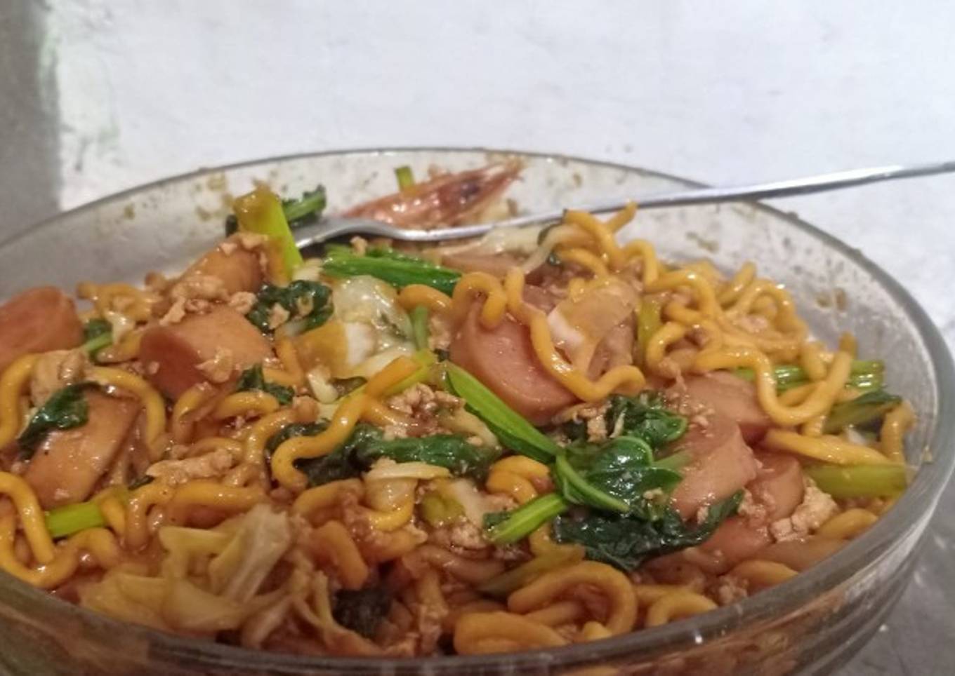 Mie Goreng Udang Sosis ala Burung Dara