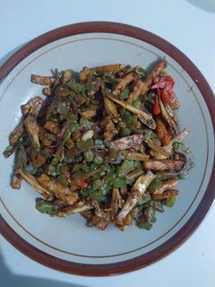 Foto resep 3.Tumis pare tempe teri