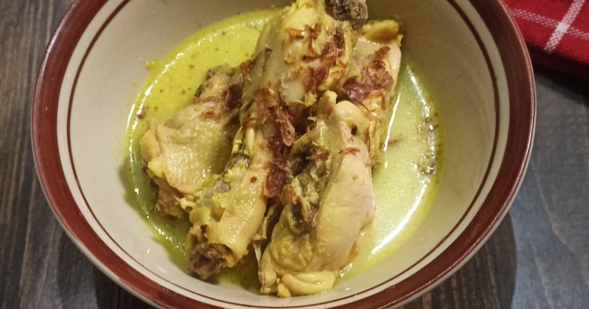 Opor ayam kuning ala ningjulie