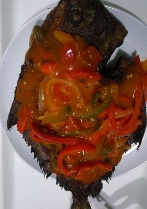 Foto resep Bawal goreng saus paprika
