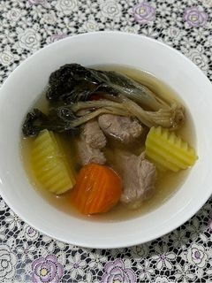 Hình của món SP.0948 - Canh Sườn Hầm Cải Bẹ Trắng Khô.