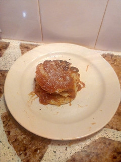 Una foto de Pancakes de coco