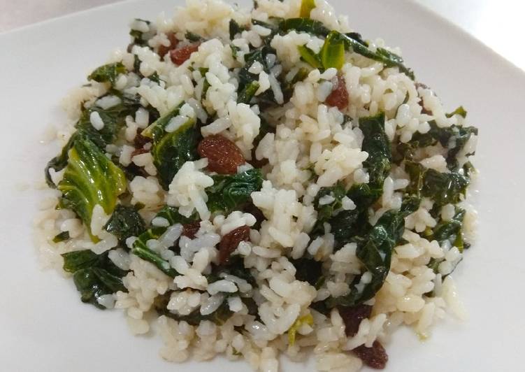 Arroz con berza galega