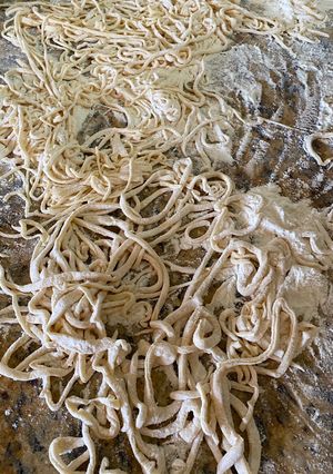 A picture of Homemade Tallarines.