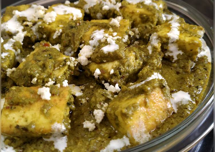 Steps to Prepare Super Quick Homemade Creamy Palak paneer