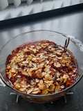 Plum clafoutis with almond flour