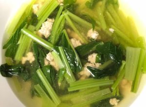 Hình của món Canh cải ngọt thịt xay.