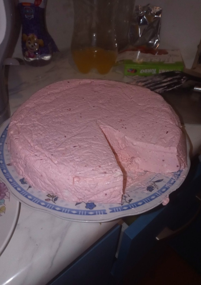 Una foto de Torta de yogurt kéfir keto