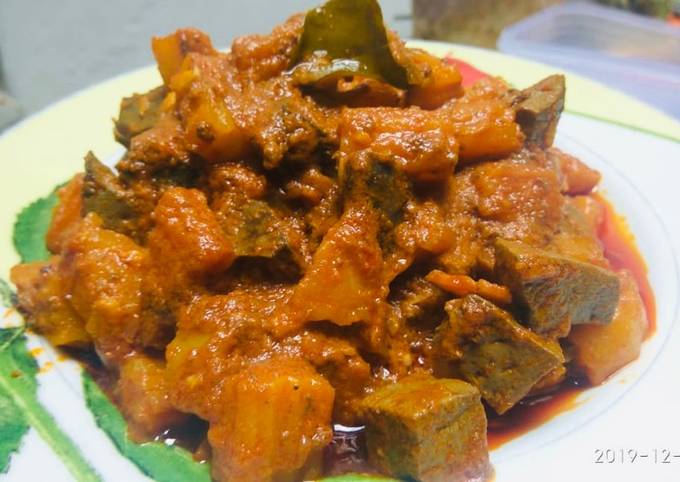 Resep Sambal goreng kentang hati sapi Anti Gagal