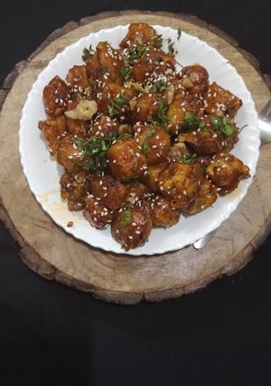 A picture of Schezwan paneer crispy.