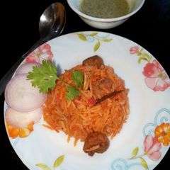 A picture of Veg biryani.