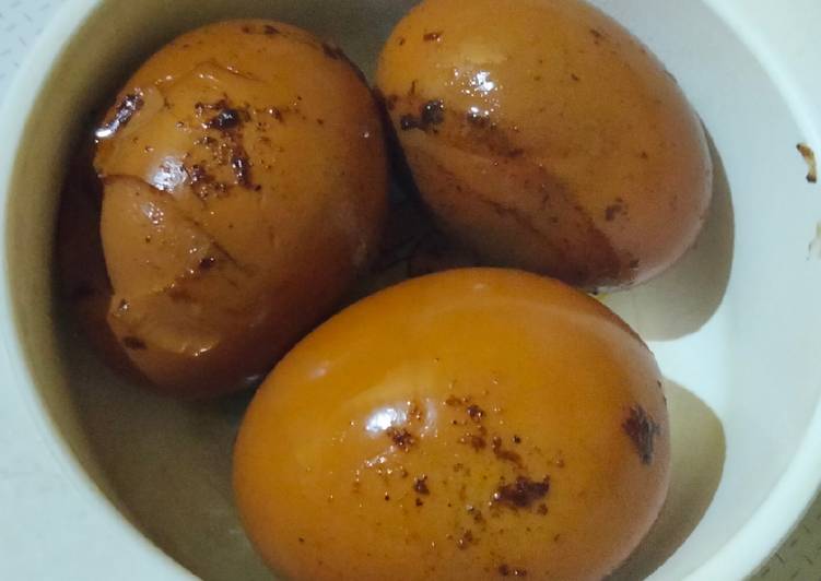 Resep Populer Telur Teh (untuk isian Nasi Tim) Enak dan Sehat