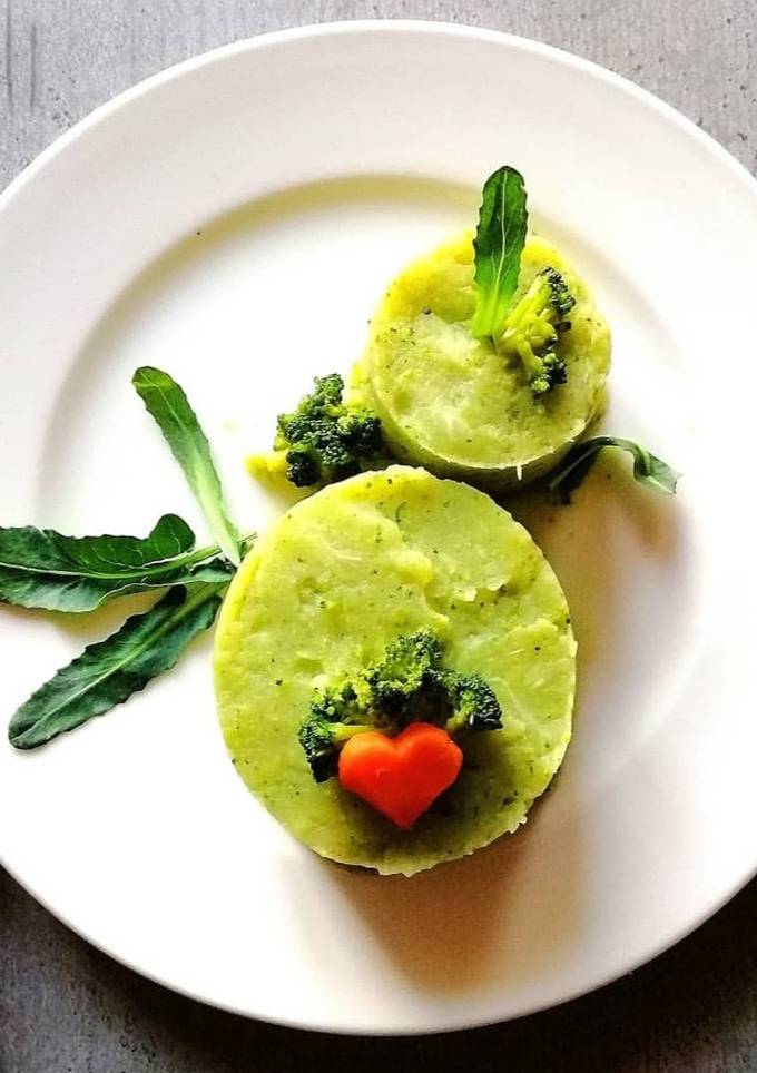 Картофельное пюре с брокколи 🥦 Oil Free