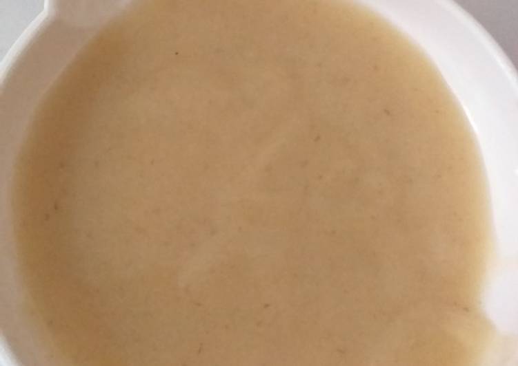 Mpasi 6,7,8 bulan (kentang-sawi putih-kurma)