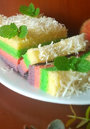 Foto resep Pastel Rainbow Cake 🌈