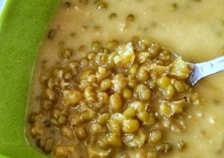 Simple Way to Cook Tasty Bubur Kacang Hijau / Sweet Mung Beans Porridge