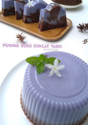 Foto resep Puding Susu Coklat Taro