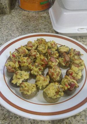 Una foto de Champiñones rellenos
