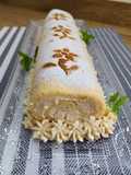 Brazo gitano relleno de crema de castañas