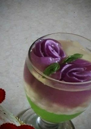 عکسی از دستور ژله گل رز