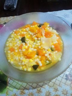 Una foto de Sopa de verduras con fideos