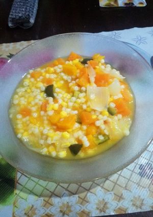 Una foto de Sopa de verduras con fideos