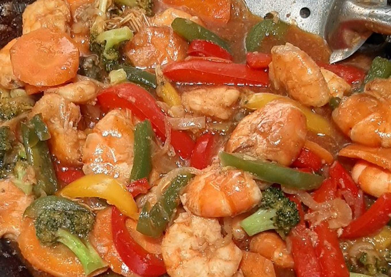 Udang asam manis